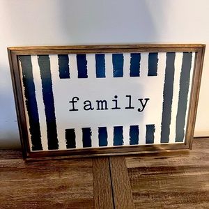 Family sign from Hobby Lobby
